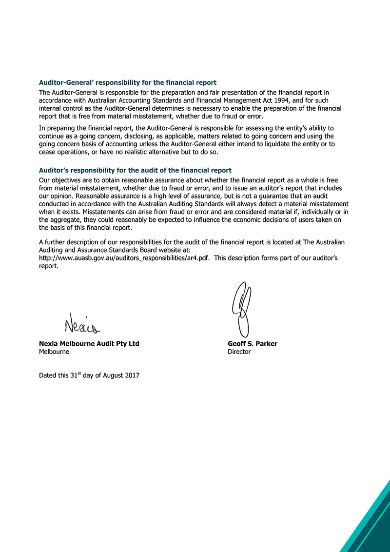 Annual Report 2016 17 Victorian Auditor General S Office